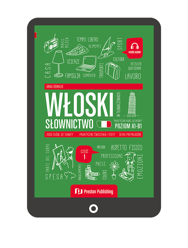 Włoski w tłumaczeniach. Słownictwo 1 (Książka + e-book) A1-B1