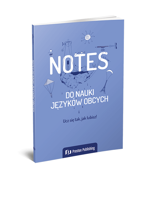Notes do nauki języków obcych (niebieski)