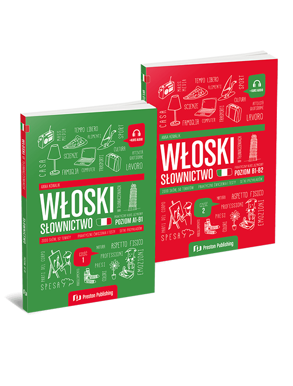 Opanuj włoskie słówka A1-B2 (zestaw)
