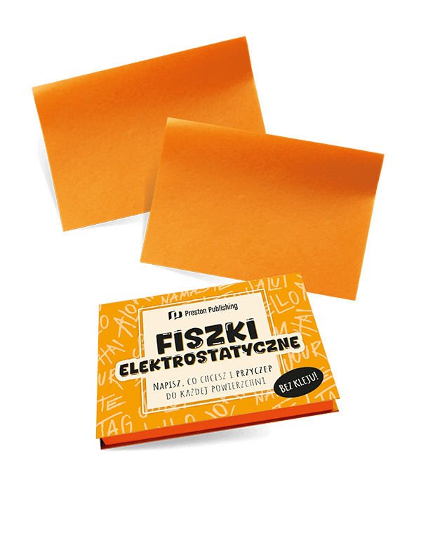 Fiszki elektrostatyczne (pomarańczowe)