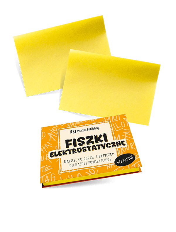 Fiszki elektrostatyczne (żółte)