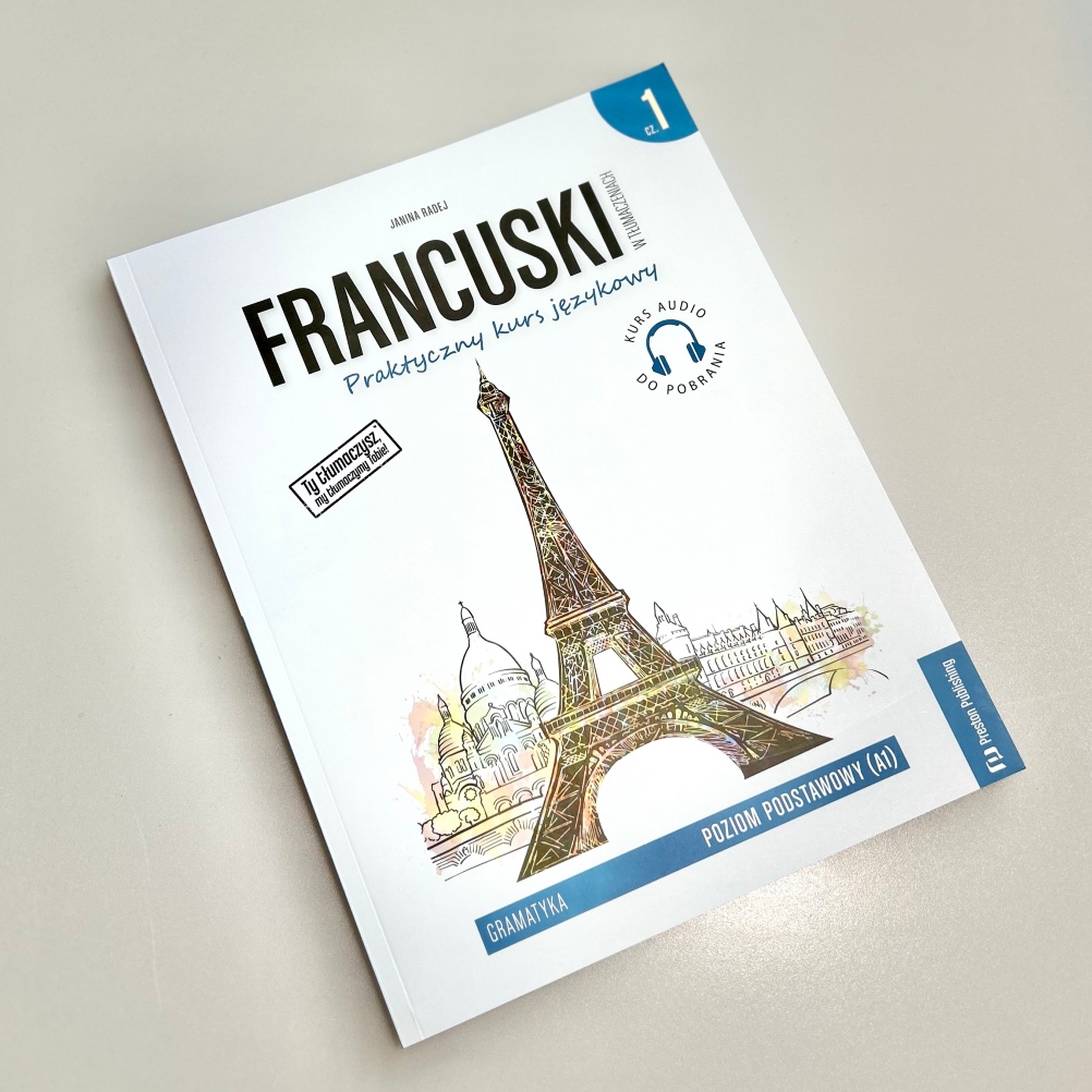 okładka książki francuski w tłumaczeniach gramatyka 1 Preston Publishing