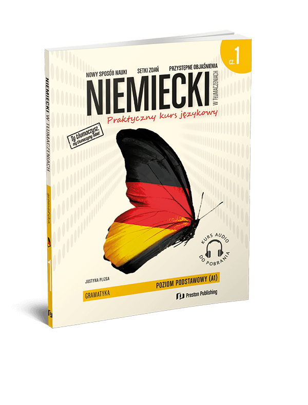 okładka książki niemiecki w tłumaczeniach gramatyka Preston Publishing