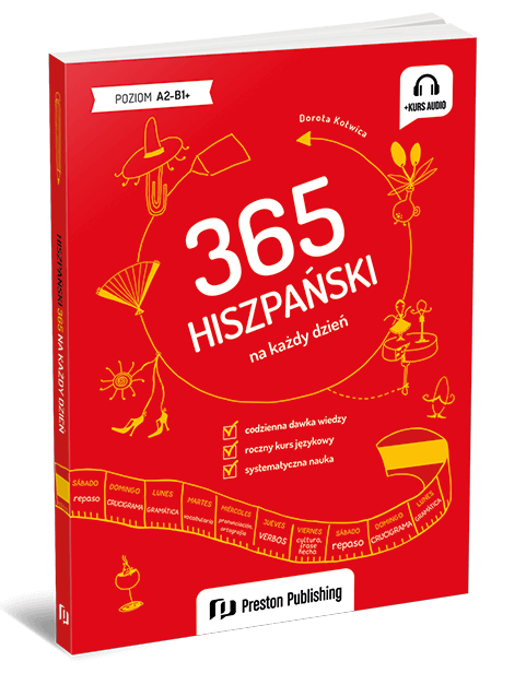 okładka książki hiszpański 365 na każdy dzień wydawnictwa Preston Publishing