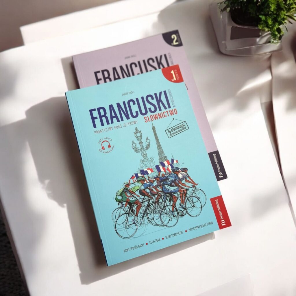 seria Francuski w tłumaczeniach słownictwo Wydawnictwa Preston Publishing okładki