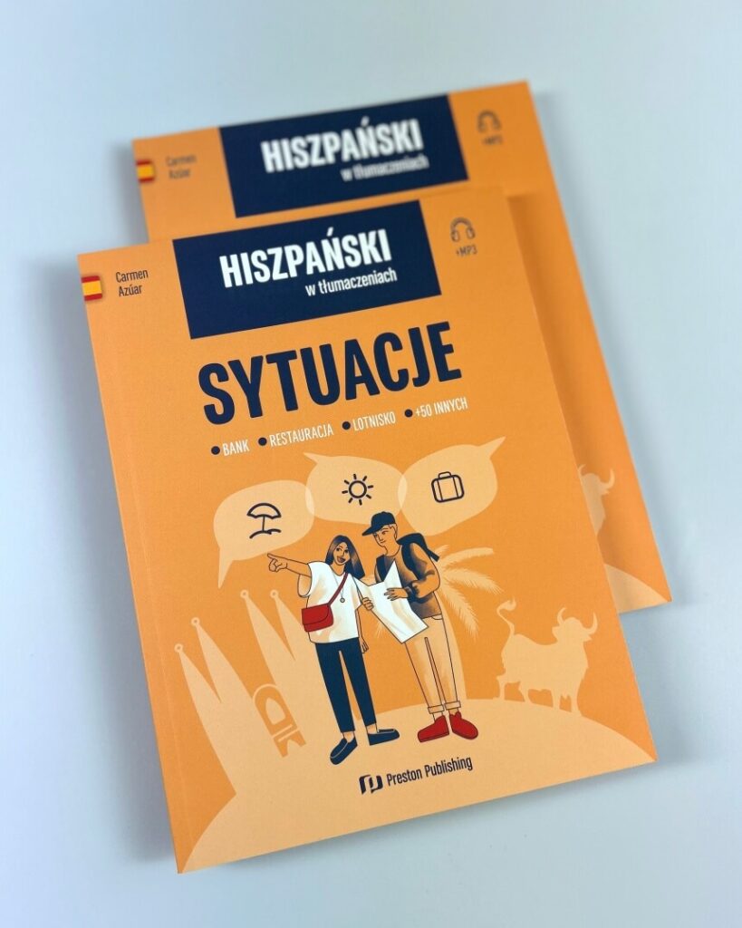 okładka książki hiszpański w tłumaczeniach sytuacje Preston Publishing