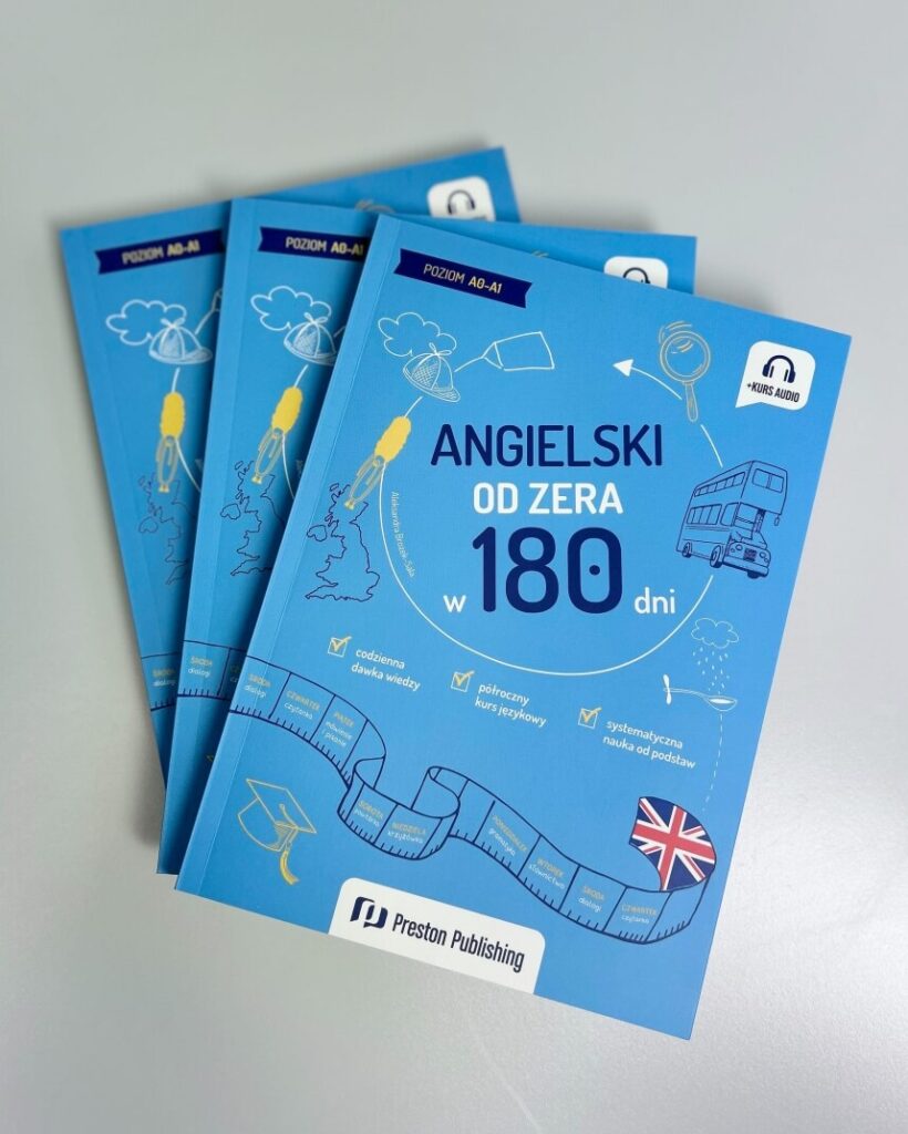 okładki książek Angielski od zera w 180 dni od Preston Publishing