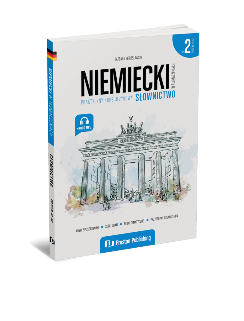 okładka książki niemiecki w tłumaczeniach słownictwo 2 od wydawnictwa Preston Publishing