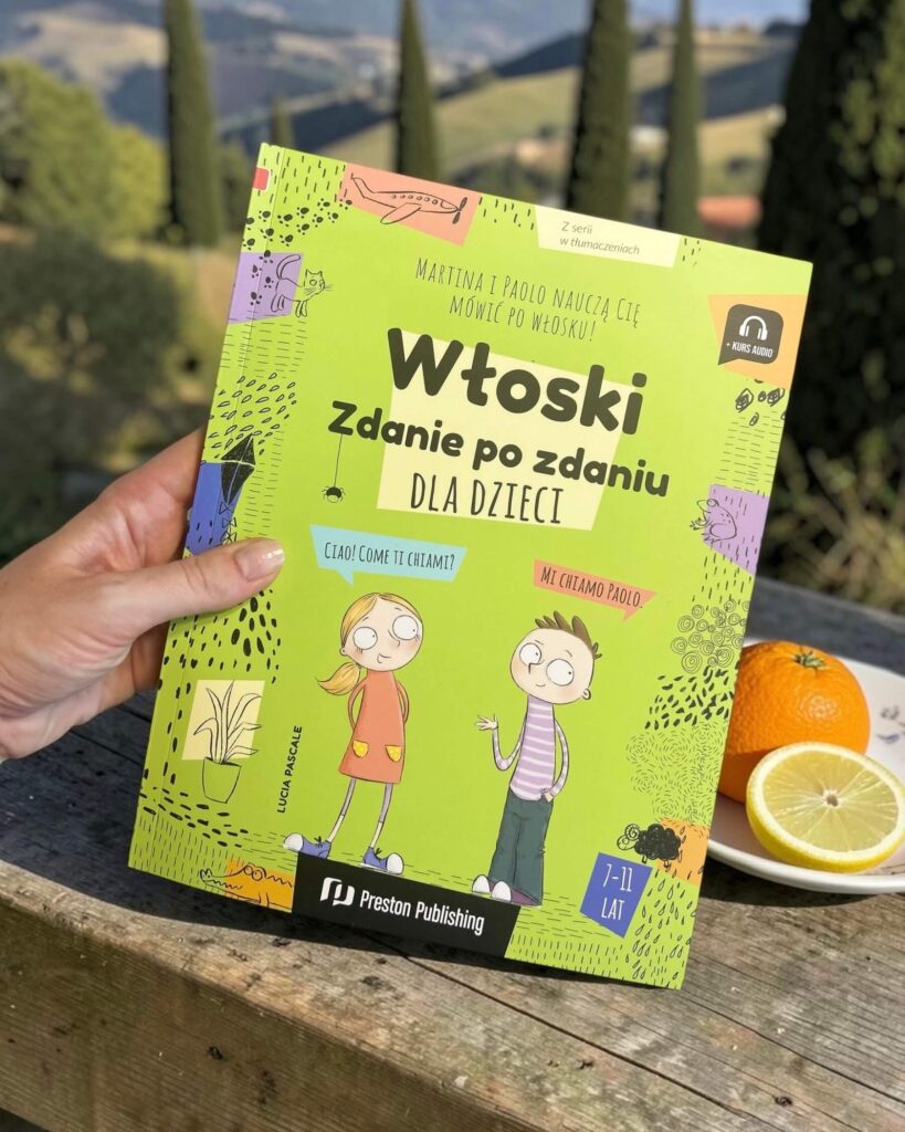 okładka książki Włoski dla dzieci zdanie po zdaniu