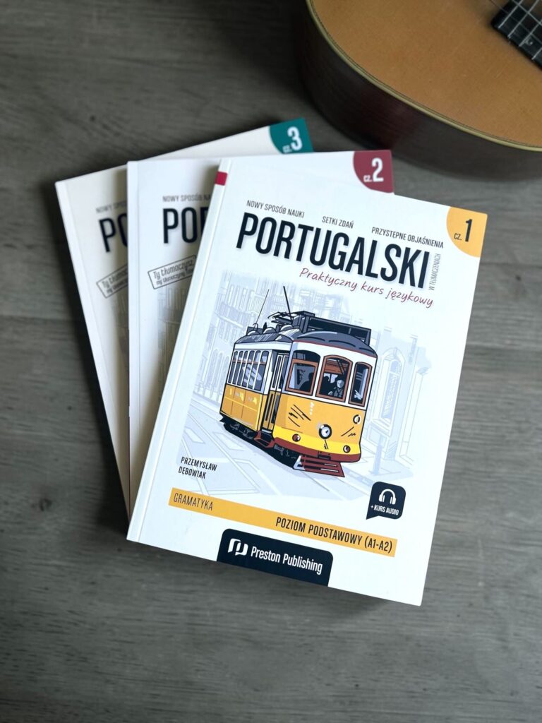okladki serii ksiazek Portugalskie w tłumaczeniach gramatyka od Preston Publishing